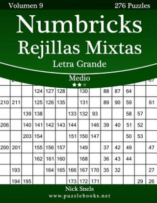 Buch Numbricks Rejillas Mixtas Impresiones con Letra Grande - Medio - Volumen 9 - 276 Puzzles Nick Snels