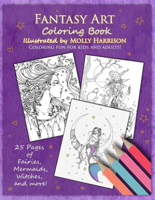 Book Fantasy Art Coloring Book Molly Harrison