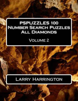 Book PSPUZZLES 100 Number Search Puzzles All Diamonds Volume 2 Larry Harrington