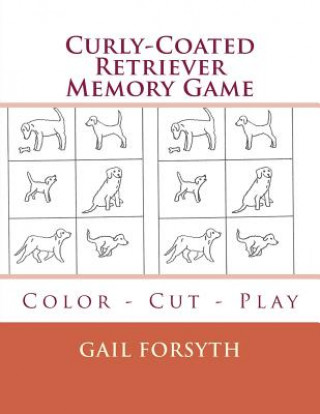 Carte Curly-Coated Retriever Memory Game: Color - Cut - Play Gail Forsyth