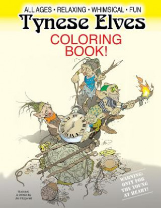 Книга Tynese Elves coloring book Jim Fitzgerald