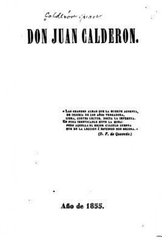 Книга Don Juan Calderón (1855) Juan Calderon