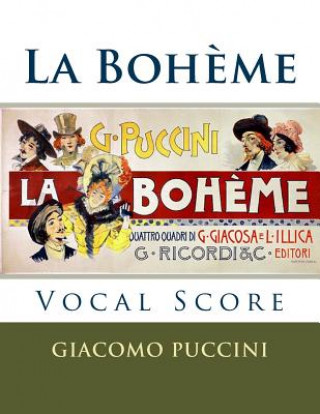 Książka La Boheme - vocal score (Italian and English): Ricordi edition Giacomo Puccini