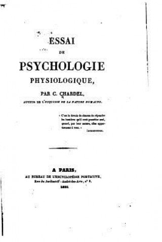 Kniha Essai de psychologie physiologique C Chardel
