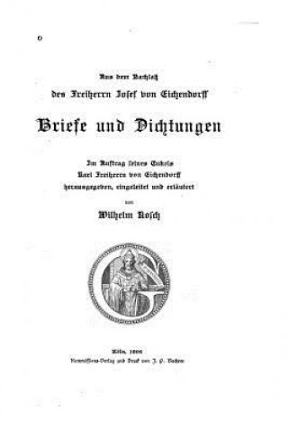 Kniha Briefe und Dichtungen Joseph Eichendorff