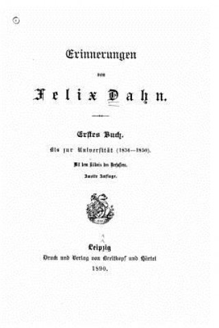 Libro Erinnerungen Felix Dahn