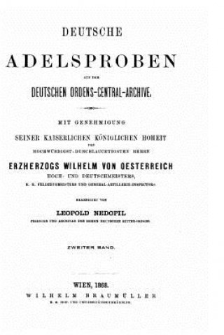 Książka Deutsche Adelsproben Erzherzogs Whilhelm Von Oesterreich