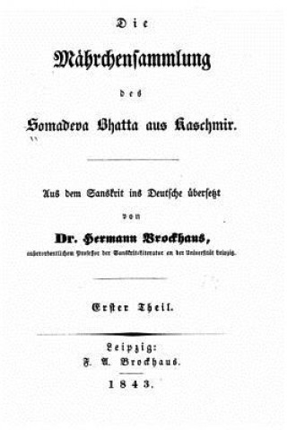 Book Die Mährchensammlung des Somadeva Bhatta aus Kaschmir Somadeva Bhatta