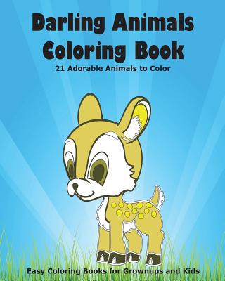 Könyv Darling Animals Coloring Book: 21 Adorable Animals to Color Joan Marie Verba