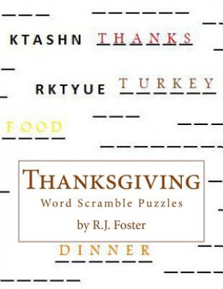 Carte Thanksgiving: Word Scramble Puzzles R J Foster
