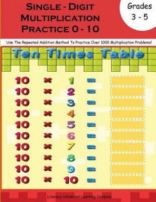 Libro Multiplication Practice Workbook Literacy Unlimited Learning Company