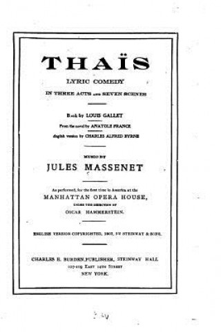 Kniha Tha?s, Louis Gallet