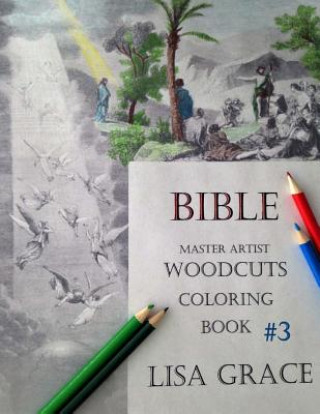 Knjiga Bible Master Artist Woodcuts Coloring Book for Adults #3 Lisa Grace