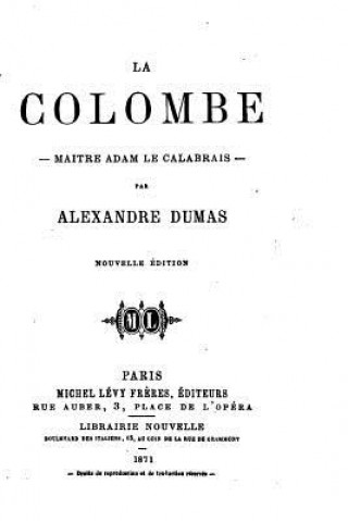 Kniha La colombe Alexandre Dumas