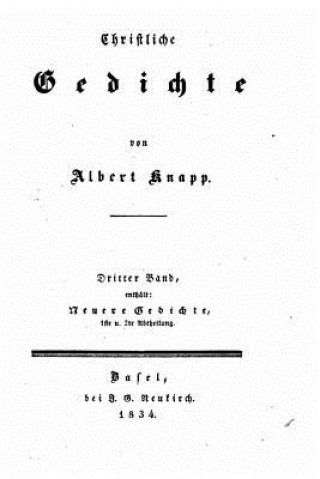 Könyv Neuere Gedichte Albert Knapp
