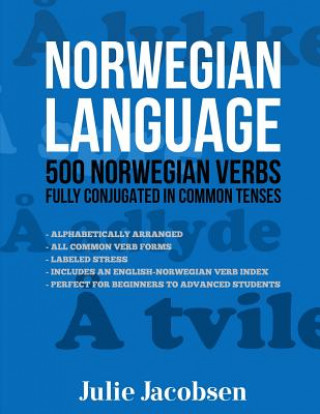Kniha Norwegian Language: 500 Norwegian Verbs Fully Conjugated in Common Tenses Julie Jacobsen