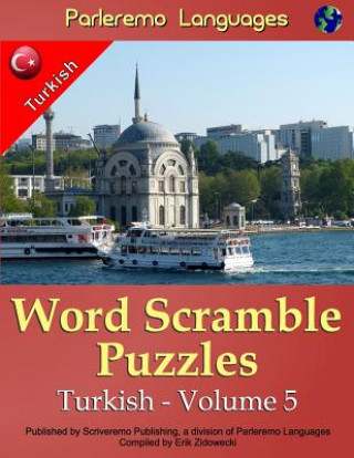 Book Parleremo Languages Word Scramble Puzzles Turkish - Volume 5 Erik Zidowecki