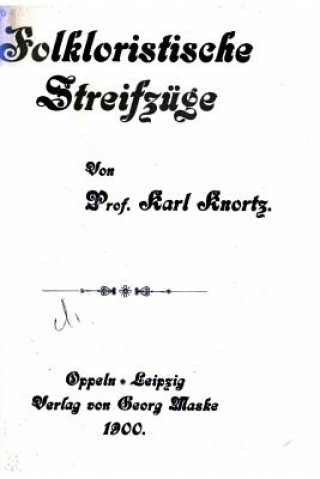 Buch Folkloristische Streifzüge Karl Knortz