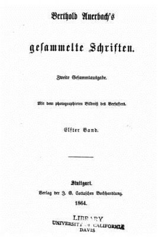 Kniha Gesammelte Schriften Berthold Auerbach