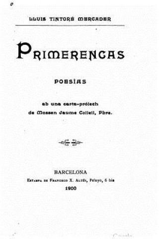 Knjiga Primerencas, poesías Lluis Tintore Mercader