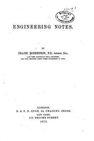 Boek Engineering Notes Frank Robertson