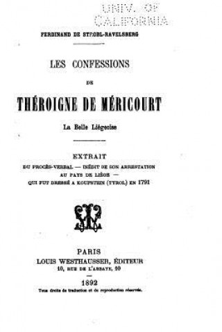 Carte Les Confessions de Théroigne de Méricourt Ferdinand De Strobl-Ravelsberg