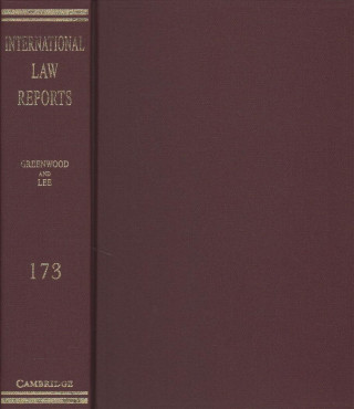 Książka International Law Reports  : Volume 173 Christopher Greenwood