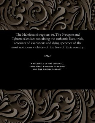 Knjiga Malefactor's Register Various