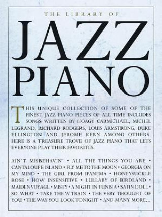Carte Library Of Jazz Piano Hal Leonard Publishing Corporation