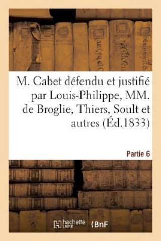 Książka M. Cabet Defendu Et Justifie Sans Auteur