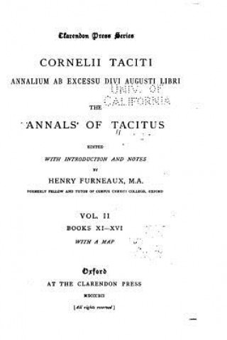 Książka Cornelii Taciti Annalium ab excessu divi Augusti libri, The Annals of Tacitus - Vol. II Cornelius Tacitus