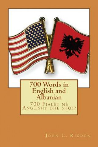 Könyv 700 Words in English and Albanian John C Rigdon