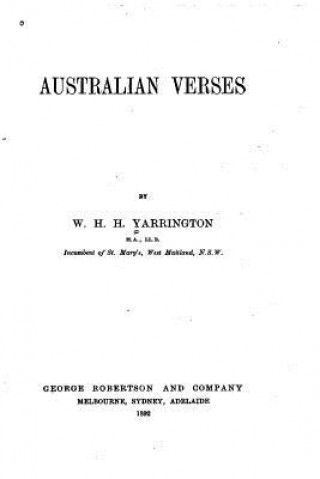 Carte Australian Verses W H H Yarrington
