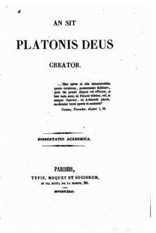 Carte An sit Platonis deus creator Alfred Lorquet