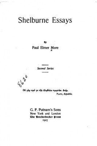 Carte Shelburne Essays Paul Elmer More