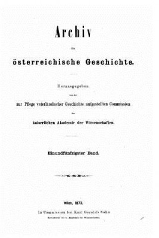 Книга Archiv für österreichische geschichte Franz Scharler