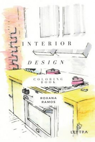 Książka Interior Design Coloring Book Roxana Ramos