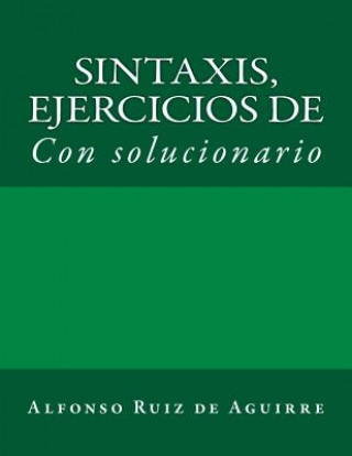 Kniha Sintaxis: ejercicios de Alfonso Ruiz de Aguirre
