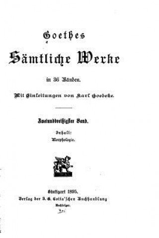 Книга Goethes sämtliche werke Johann Wolfgang von Goethe