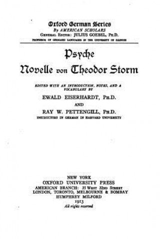 Kniha Psyche, novelle Theodor Storm