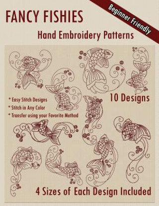 Knjiga Fancy Fishies Hand Embroidery Patterns Stitchx Embroidery
