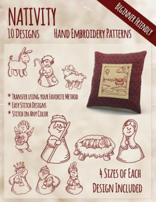 Kniha Nativity Hand Embroidery Patterns Stitchx Embroidery