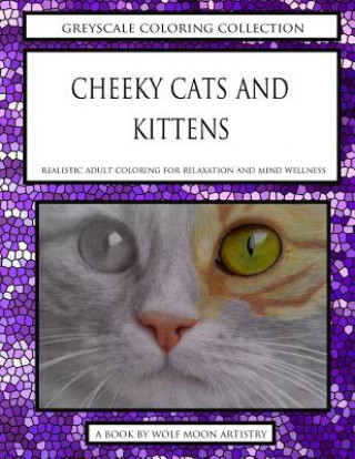 Carte Greyscale Coloring Collection - Cheeky Cats and Kittens Katherine Rose
