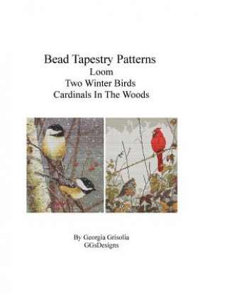 Książka Bead Tapestry Patterns Loom Two Winter Birds Cardinals In The Woods Georgia Grisolia