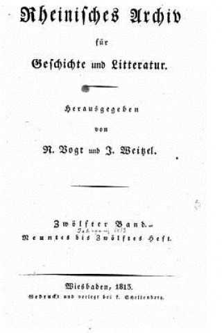 Kniha Rheinisches Archiv für Geschichte und Litteratur Nicolaus Vogt