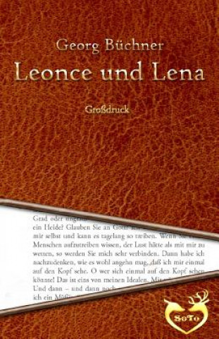 Könyv Leonce und Lena - Großdruck Georg Büchner