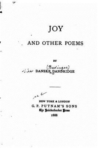 Buch Joy, and other poems Danske Dandridge