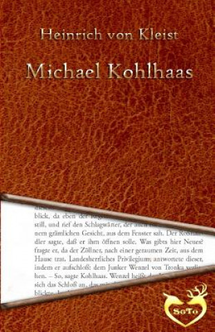 Könyv Michael Kohlhaas Heinrich Von Kleist