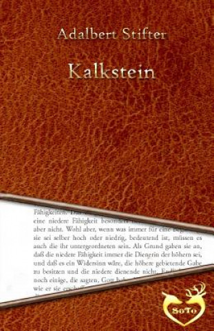 Book Kalkstein Adalbert Stifter