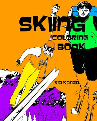 Buch Skiing Coloring Book Kid Kongo